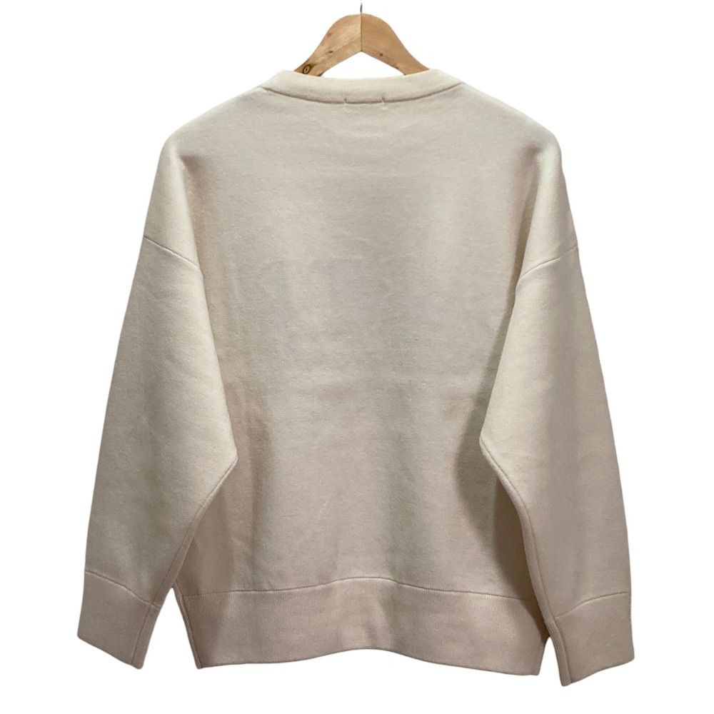 良品 24AW LOUNGEDRESS ラウンジドレス 刺繍ロゴニット F アイボリー