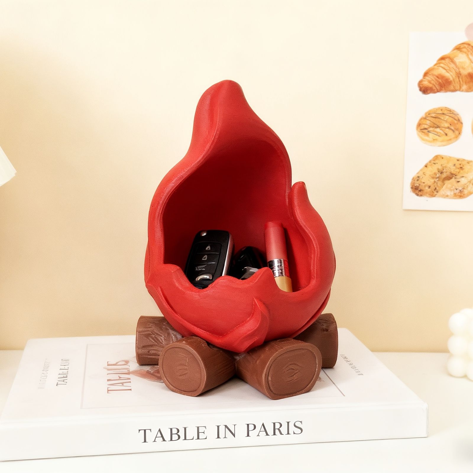 小物入れ 鍵置き 置物 インテリア オブジェ 焚火型 玄関 アクセサリー