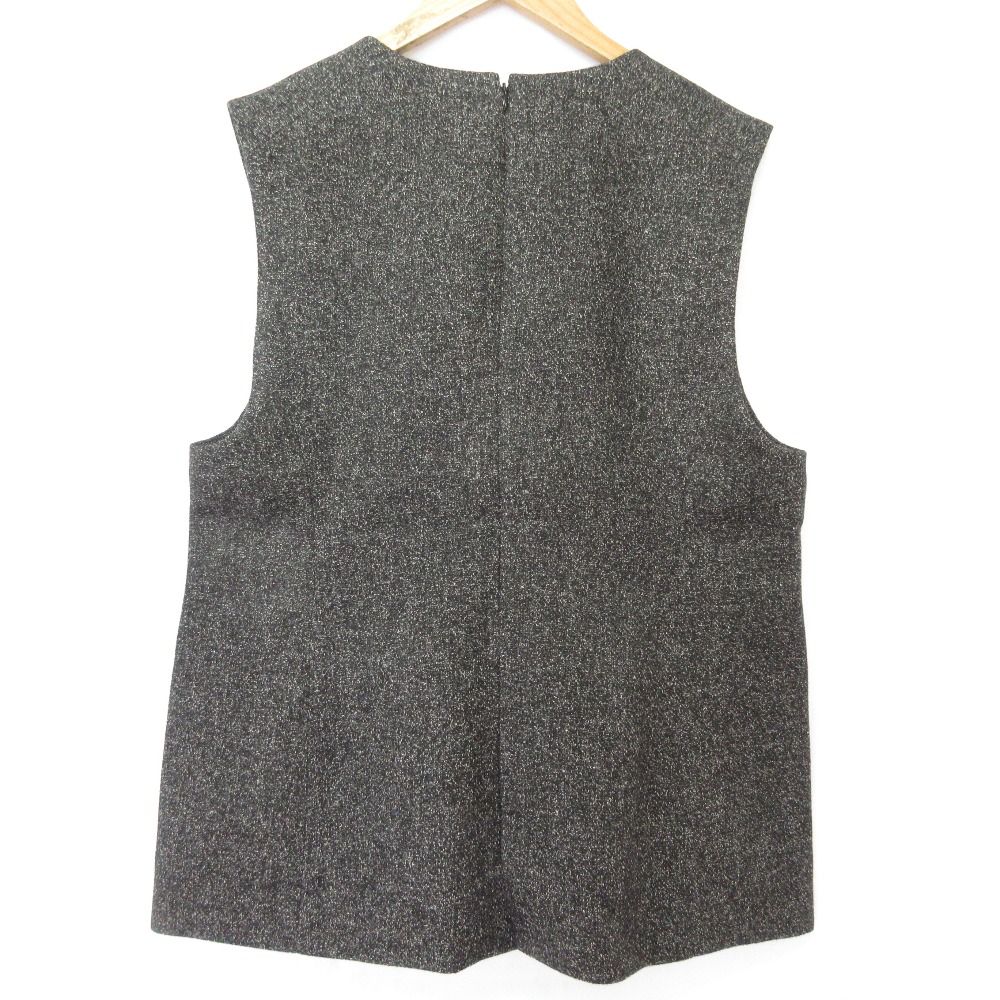美品 24AW LOUNGEDRESS ラウンジドレス ネップツイードベスト プル