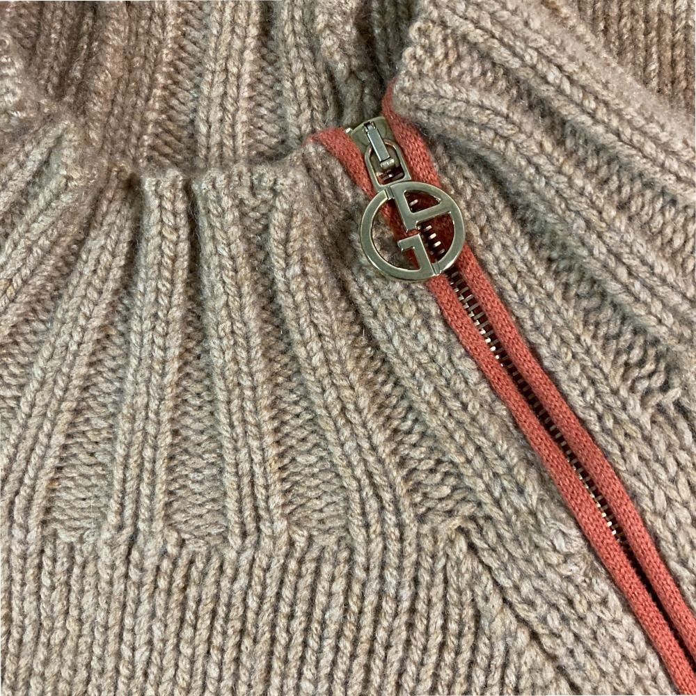 美品 GIORGIO ARMANI ジョルジオアルマーニ カシミヤ100％ サイド