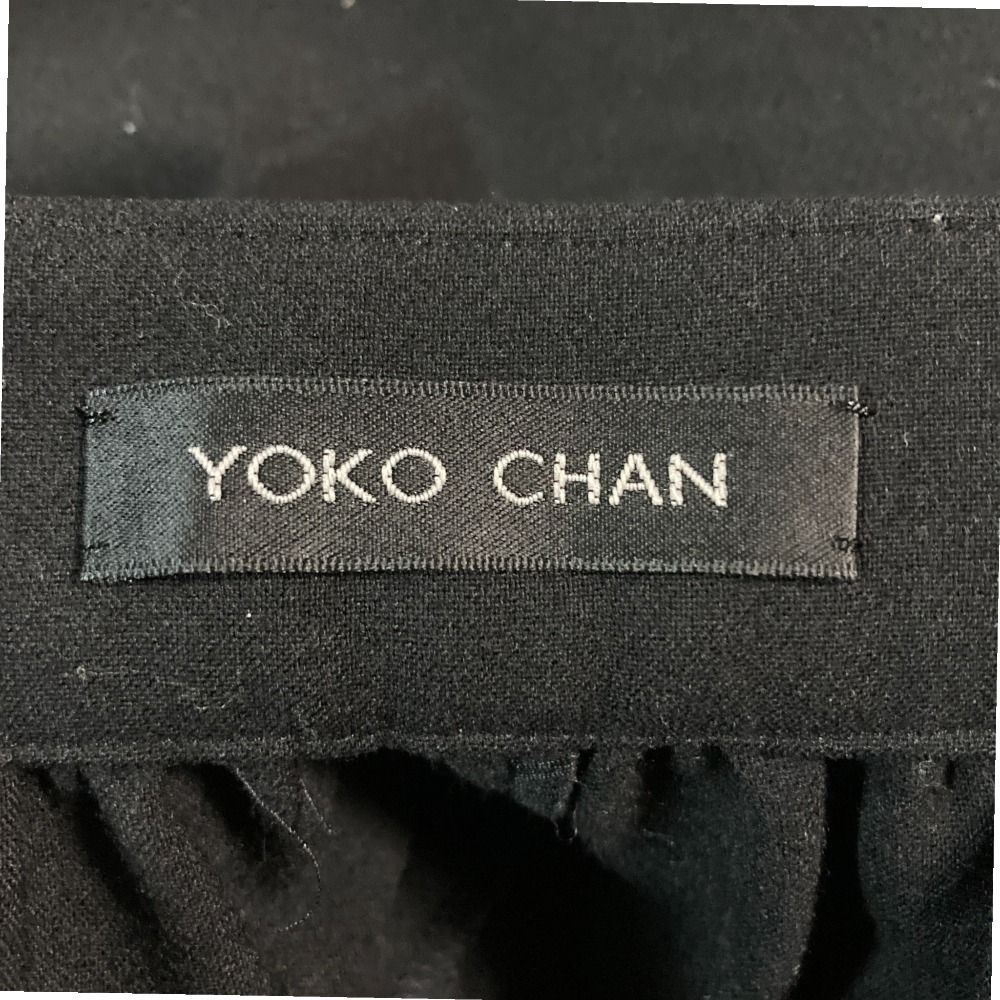 美品 YOKO CHAN ヨーコチャン ハイウエストギャザードパンツ