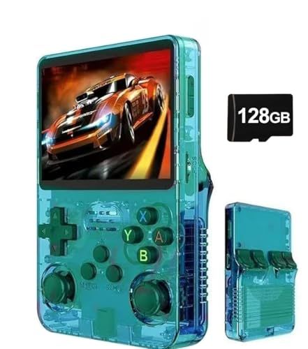 Whatsko R36S ArkOS 128GB レトロハンドヘルドゲームコンソール RK3326