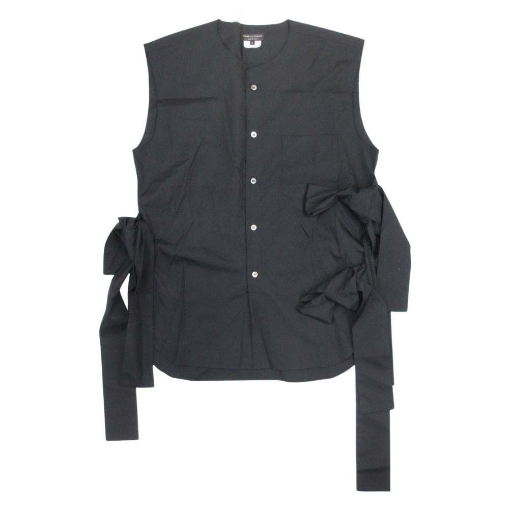 【BLACK COMME des GARCONS 】ノースリーブブラウス 新品同様 25ss COMME des GARCONS HOMME PLUS コムデギャルソンオム