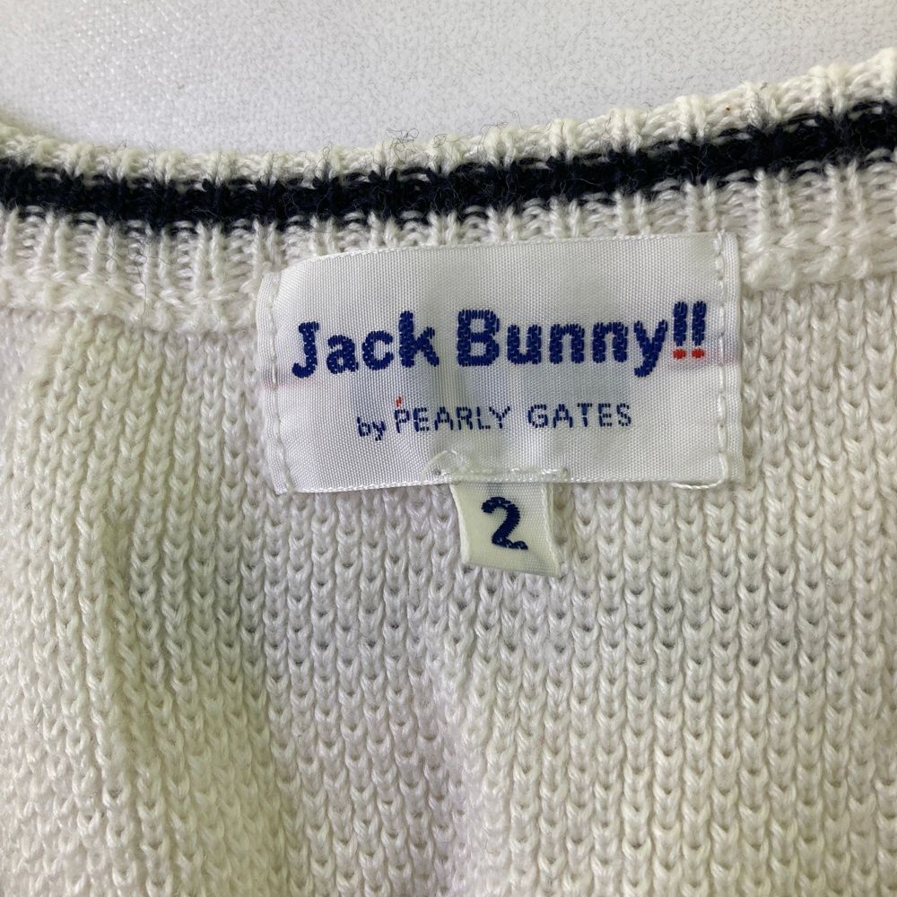 サイズ：2 JACK BUNNY ジャックバニー ウール混 Vネック ニットベスト