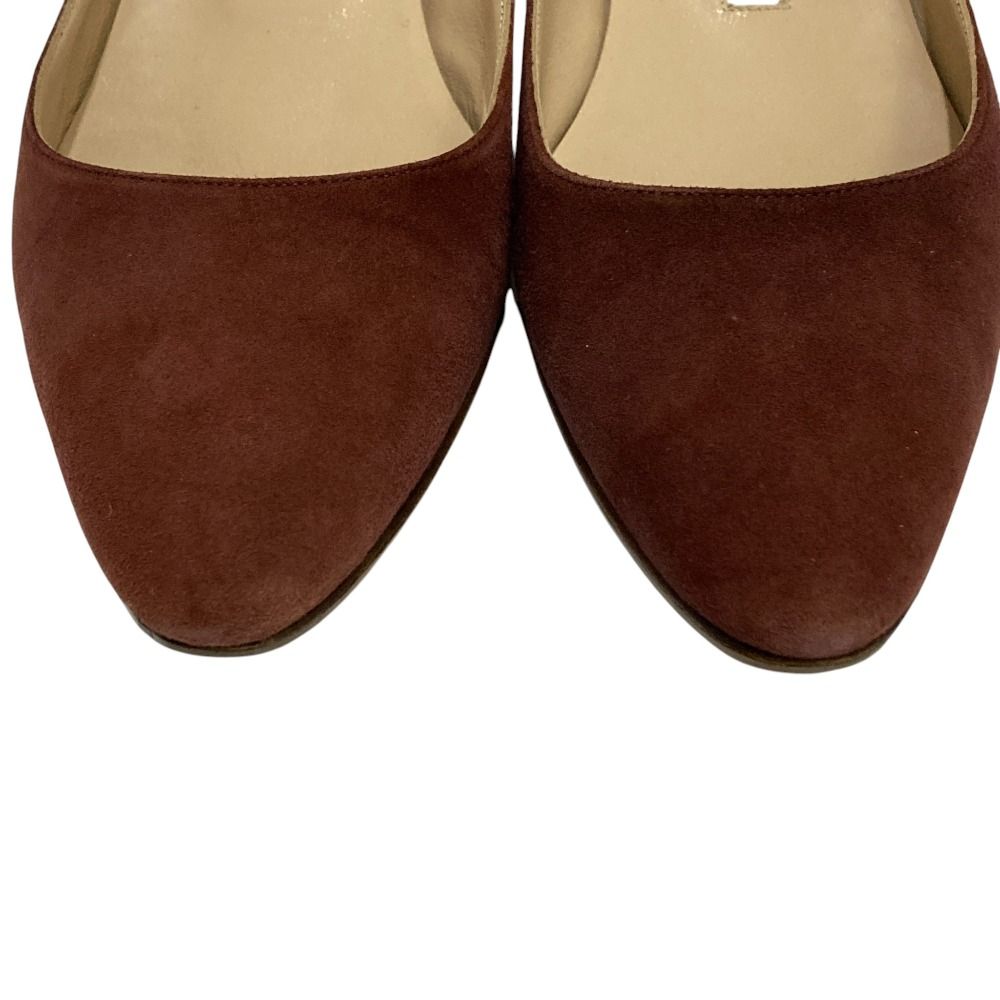 良品 MANOLO BLAHNIK マノロブラニク LISTONY スエード パンプス