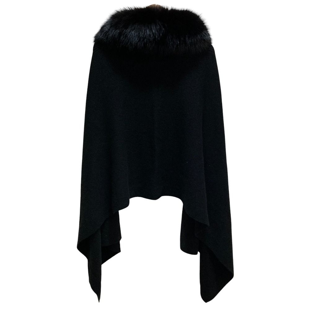 美品 FOXEY フォクシー カシミヤ フォックスファー ケープストール