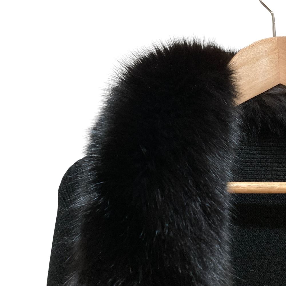美品 FOXEY フォクシー カシミヤ フォックスファー ケープストール