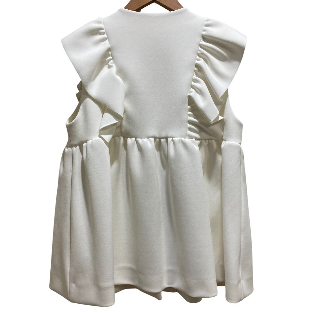 未使用 24SS yori ヨリ フリルギャザージレ ベスト YR25-24045SP