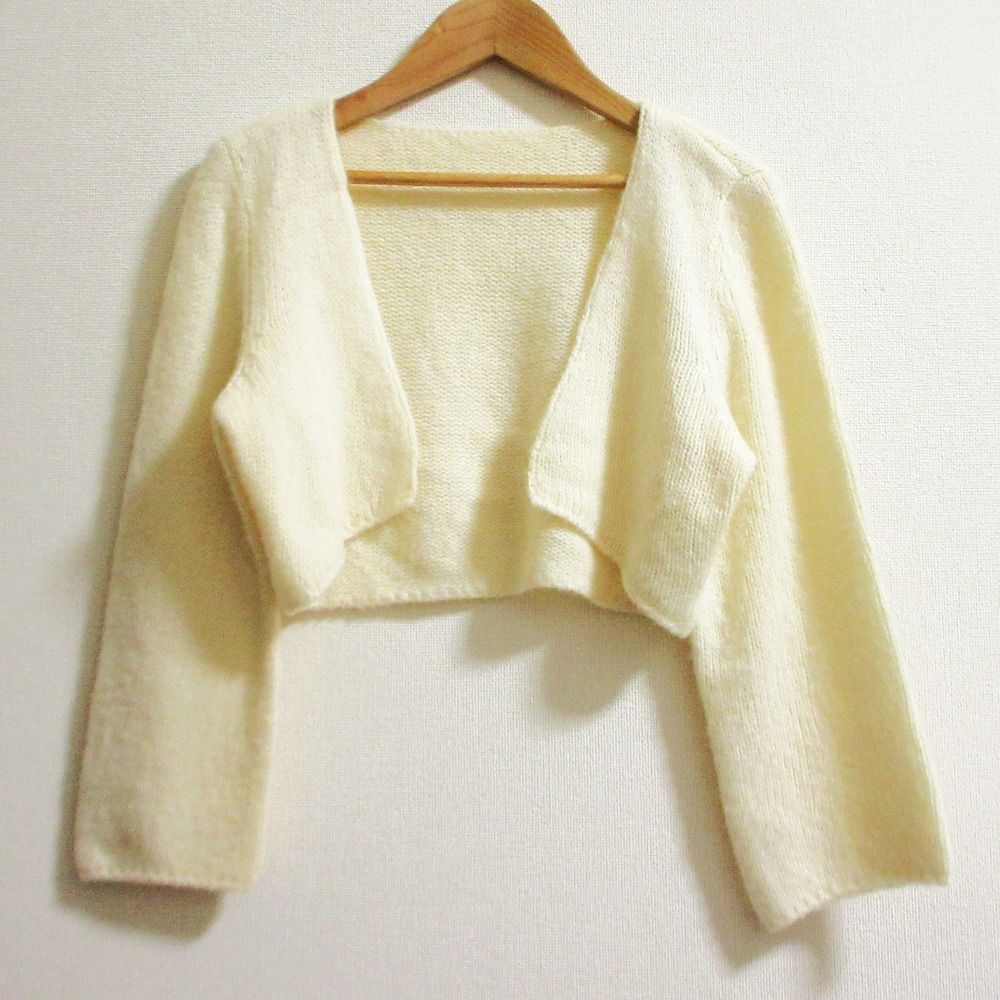 FOXEY カシミヤ100% ニットボレロ アイボリー 良品 FOXEY フォクシー カシミヤシルク ニット ボレロ 31334 サイズ38