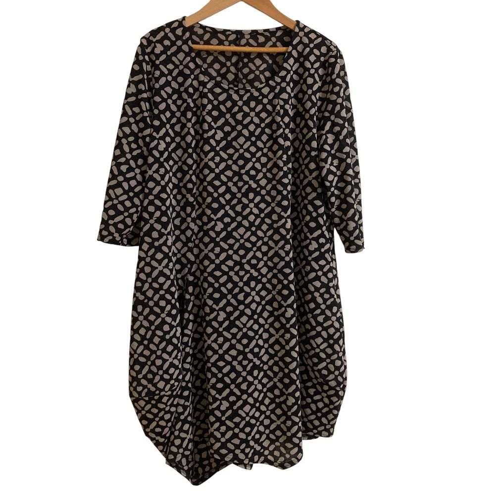 美品 Sensounico センソユニコ 総柄 変形裁断 チュニックカットソー