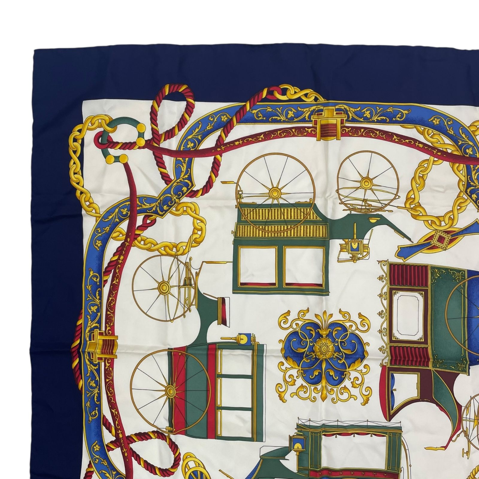 美品✨セリーヌ ヴィンテージスカーフ 馬車柄 ブラウン系 シルク イタリア製 美品 CELINE セリーヌ スカーフ シルク 馬車柄 ネイビー - メルカリ