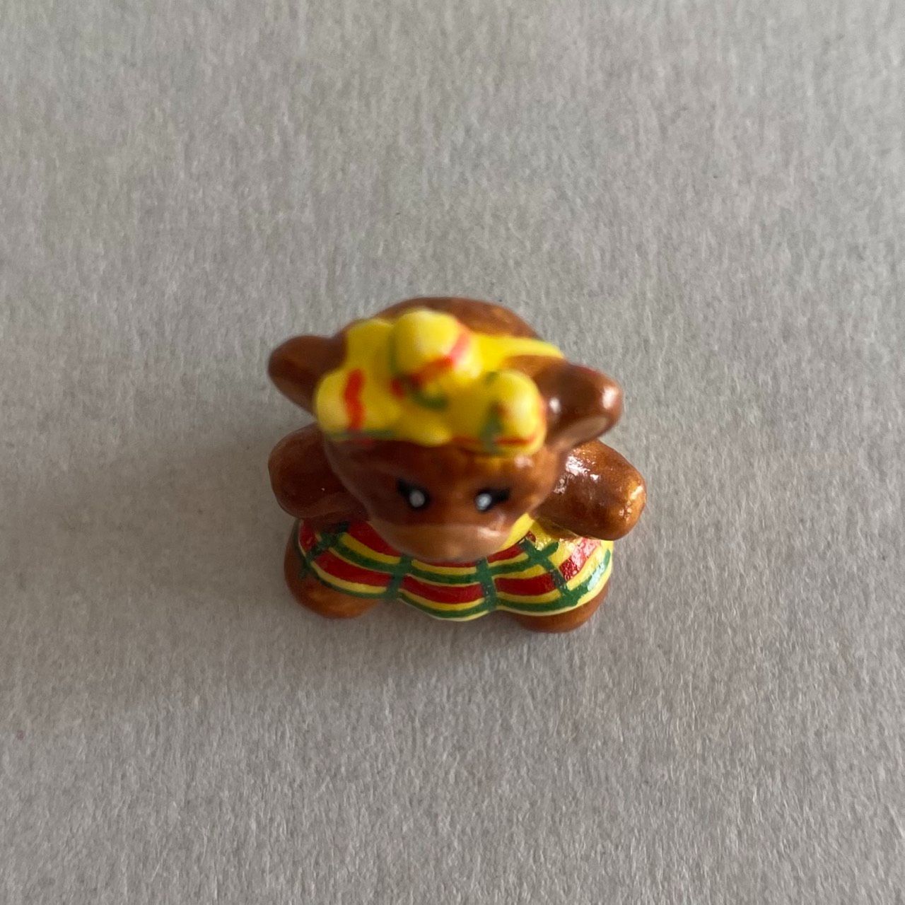 小さな茶色いクマ フェーブ フェーヴ フランス 陶器 ミニチュア 置物