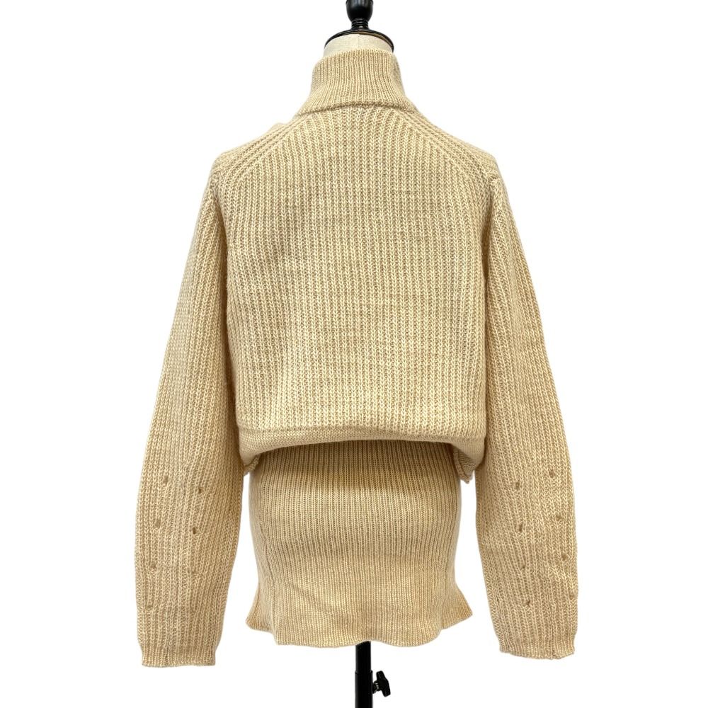 美品 TOGA ARCHIVES トーガ アーカイブス 変形カラー ウールニット