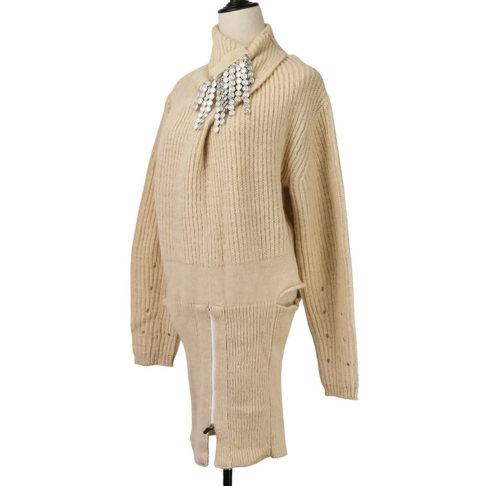 美品 TOGA ARCHIVES トーガ アーカイブス 変形カラー ウールニット