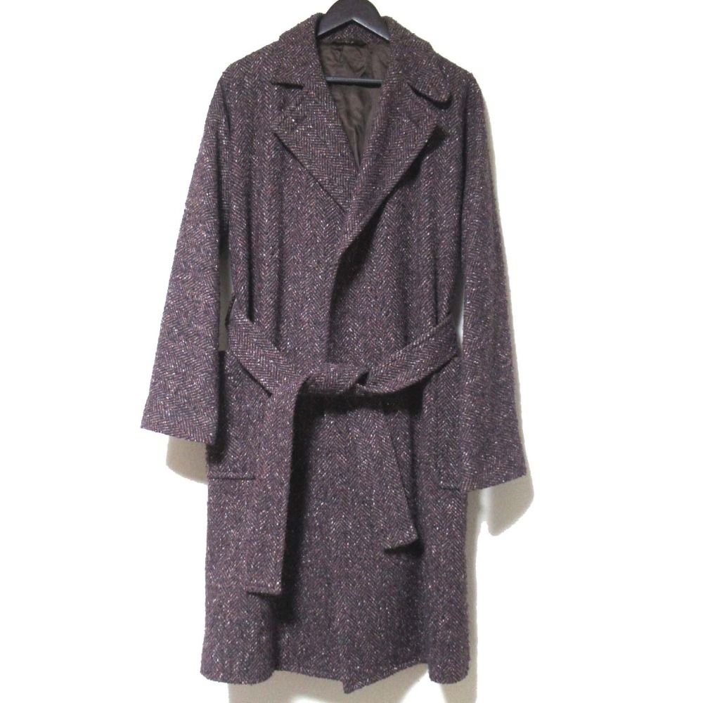 美品 RAINMAKER レインメーカー ツイード ベルテッド ラップコート