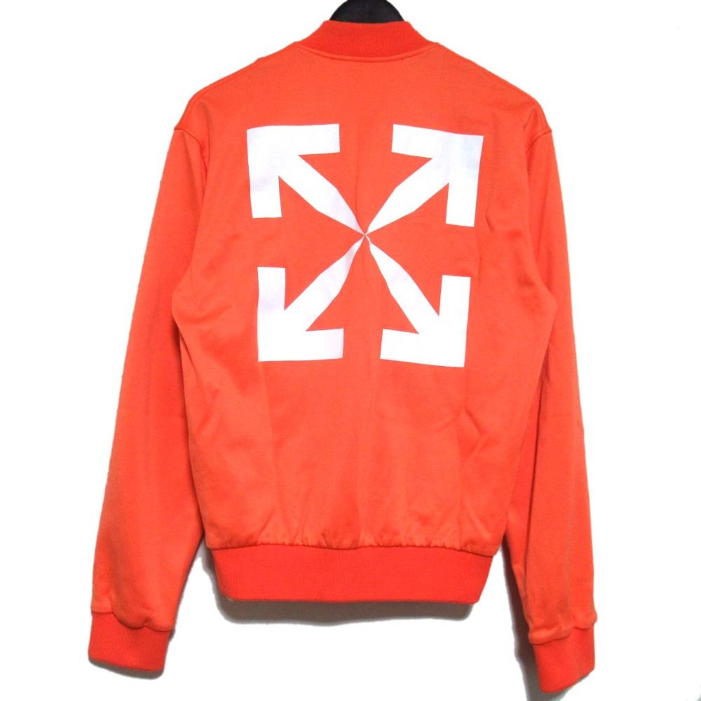 美品 Off-White オフホワイト バックアロープリント ジップアップ
