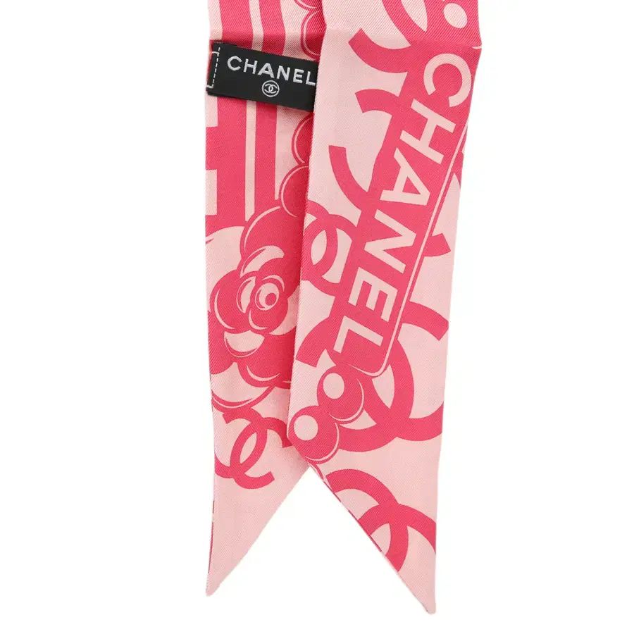 CHANEL シャネル スカーフ ヘアバンド CC ロゴ ピンク バンド AAB703