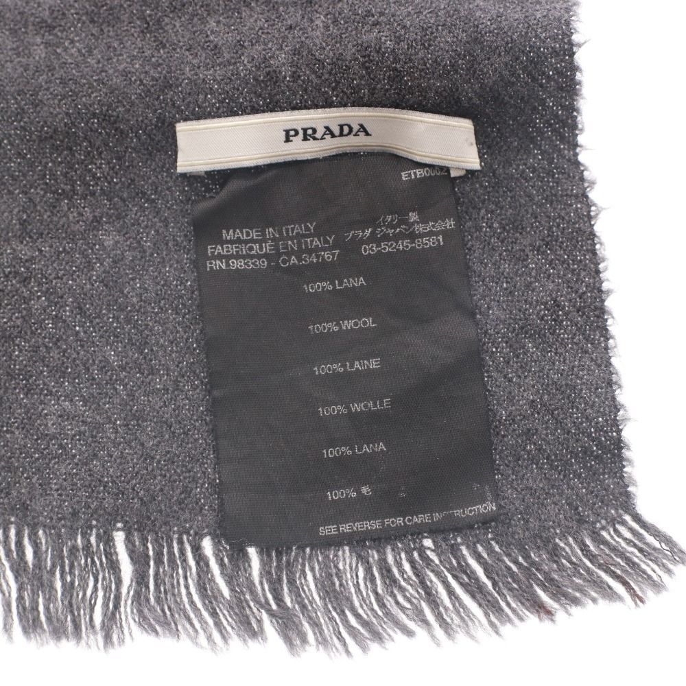 □ プラダ マフラー ファッション小物 ロゴ シンプル メンズ