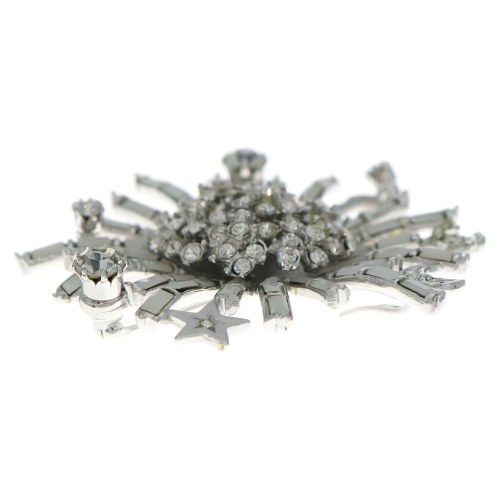 CHANEL (シャネル) ココマーク ラインストーン フラワーブローチ 06C