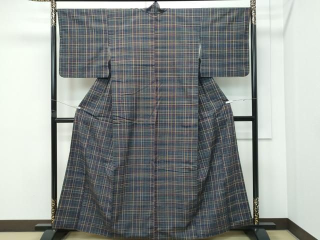 平和屋本店●極上　郡上紬　草木染　格子柄　逸品　CZAA5188s6 平和屋本店○極上 郡上紬 草木染 格子柄 逸品 CZAA5188s6 - メルカリ