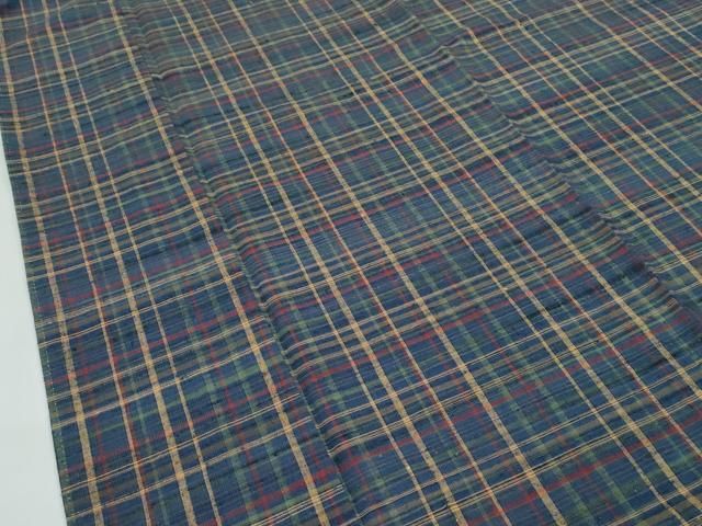 平和屋本店●極上　郡上紬　草木染　格子柄　逸品　CZAA5188s6 平和屋本店○極上 郡上紬 草木染 格子柄 逸品 CZAA5188s6 - メルカリ
