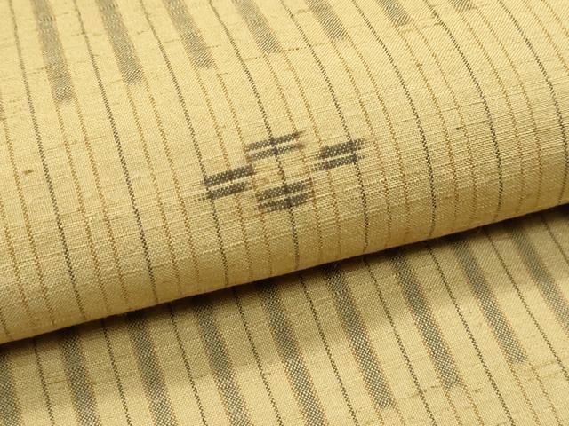 平和屋本店●極上　国指定重要無形文化財　本場久米島紬　山城智子作　手織　泥染　草木染　証紙付き　逸品　未使用　CZAA5219s6 平和屋本店○極上 国指定重要無形文化財 本場久米島紬 山城智子作 手織