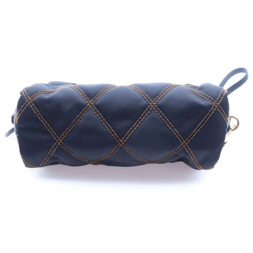 PRADA (プラダ) キルティングコスメポーチ ケース 収納 ブラック