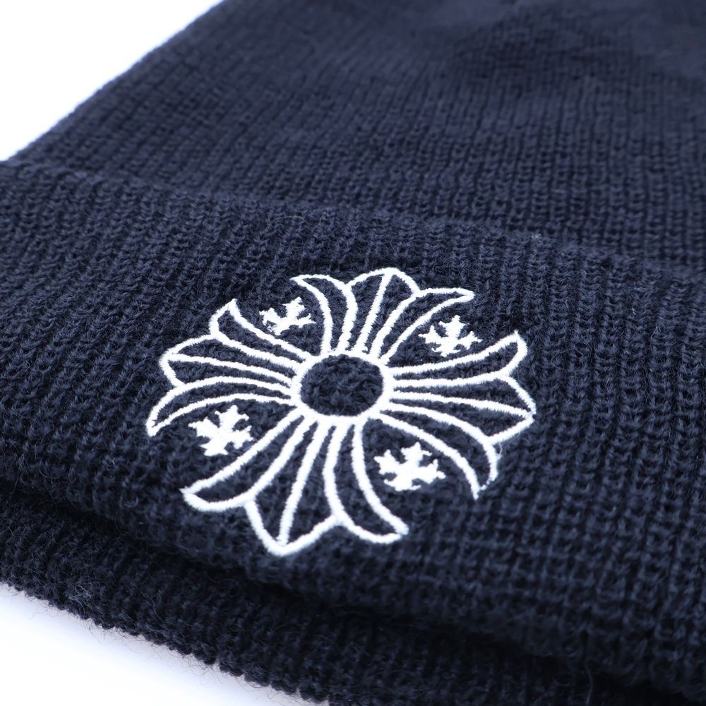 CHROME HEARTS (クロムハーツ) WOOL WATCH CAP CHプラス刺繍ウール