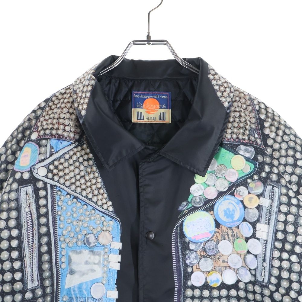 BLACK MEANS (ブラックミーンズ) 25AW 鋲ジャン転写プリントコーチ