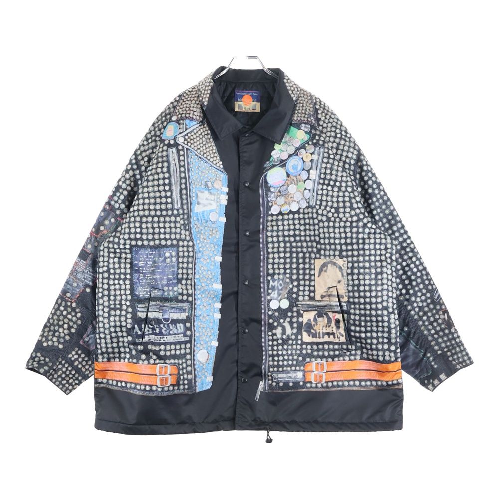 BLACK MEANS (ブラックミーンズ) 25AW 鋲ジャン転写プリントコーチ