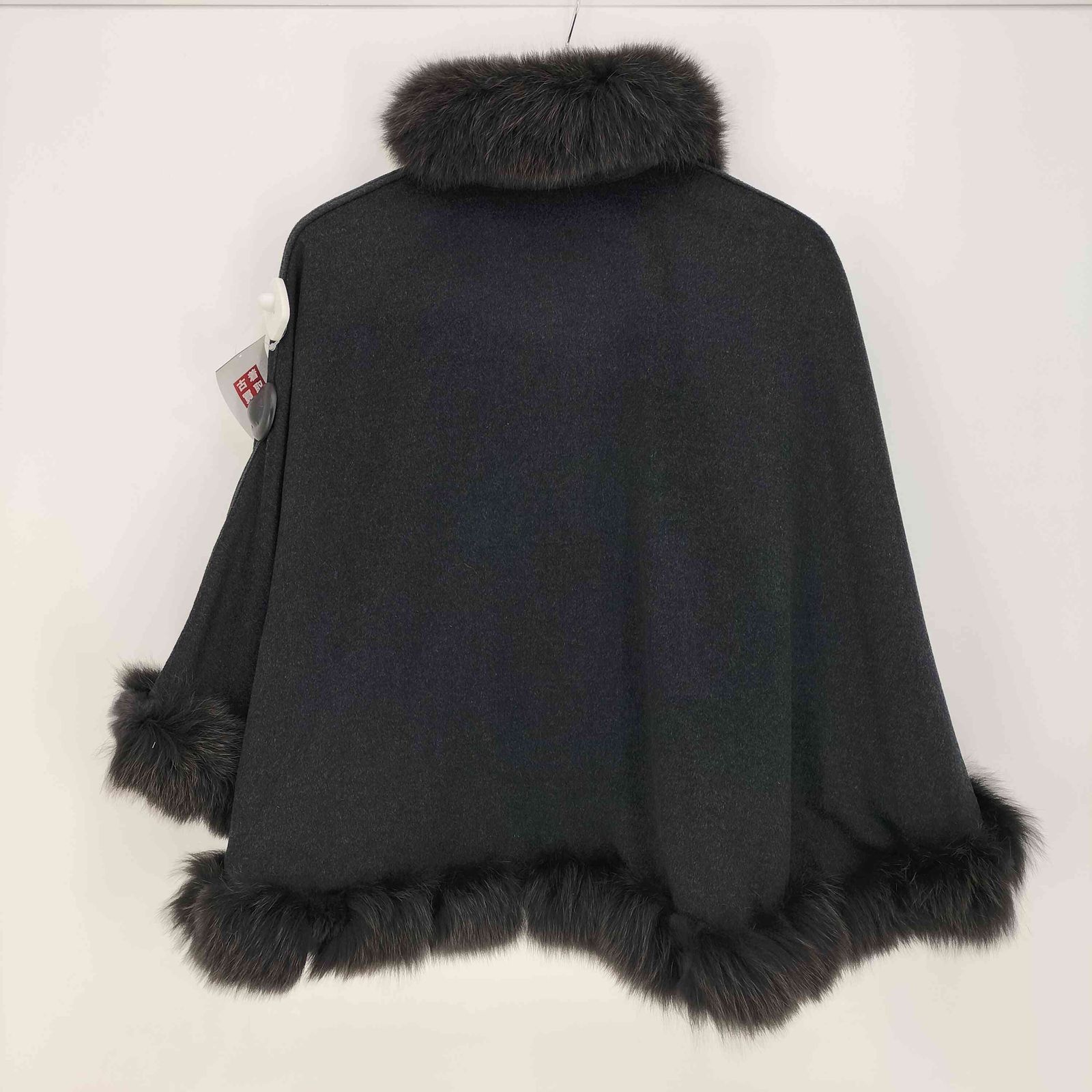 ユーズドフルギ USED古着 カシミヤ100 ブルーフォックスファー