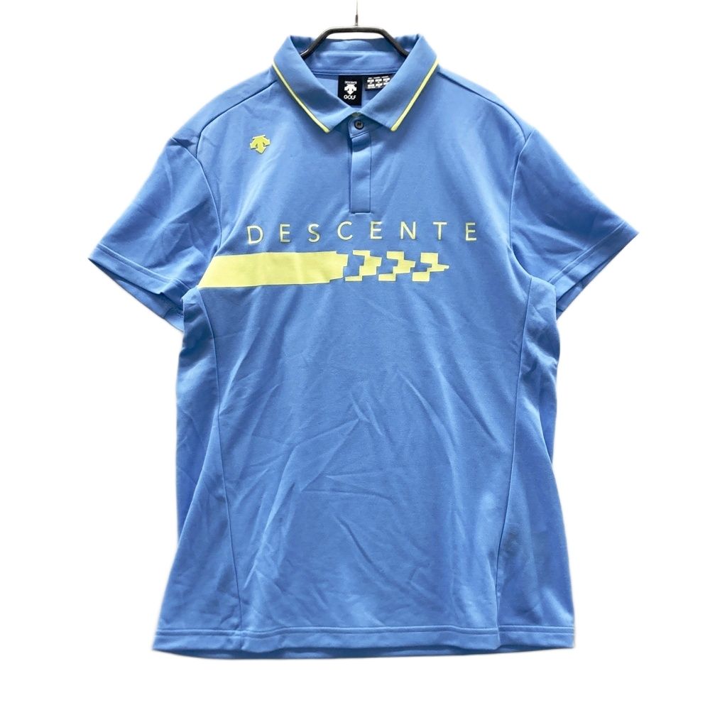 デサントゴルフウェア サイズ：XO DESCENTE GOLF デサントゴルフ 半袖ポロシャツ ブルー系