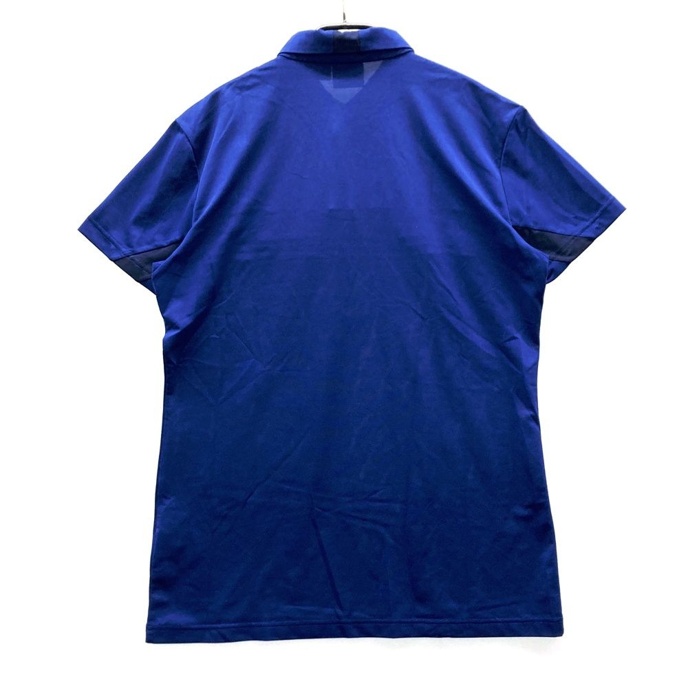 サイズ：O DESCENTE GOLF デサントゴルフ 半袖ポロシャツ ネイビー系