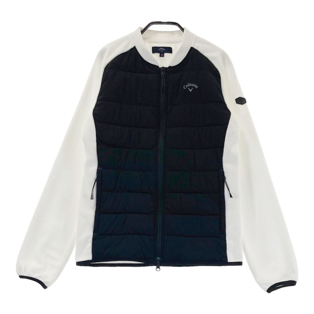 サイズ：M CALLAWAY キャロウェイ 裏起毛 中綿切替 フリースジャケット