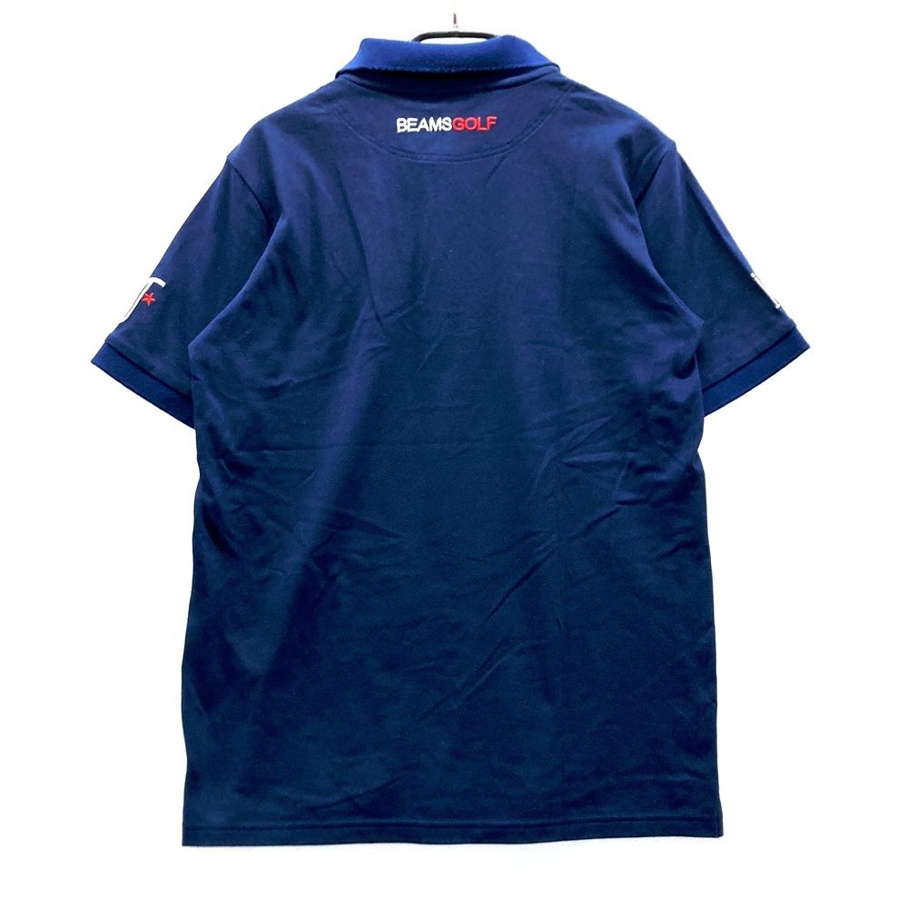 サイズ：S BEAMS GOLF ビームスゴルフ 半袖ポロシャツ ネイビー系