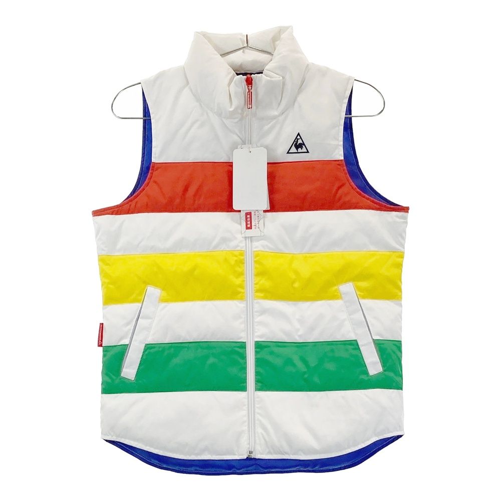 サイズ：M LE COQ GOLF ルコックゴルフ ダウンジップベスト ホワイト系