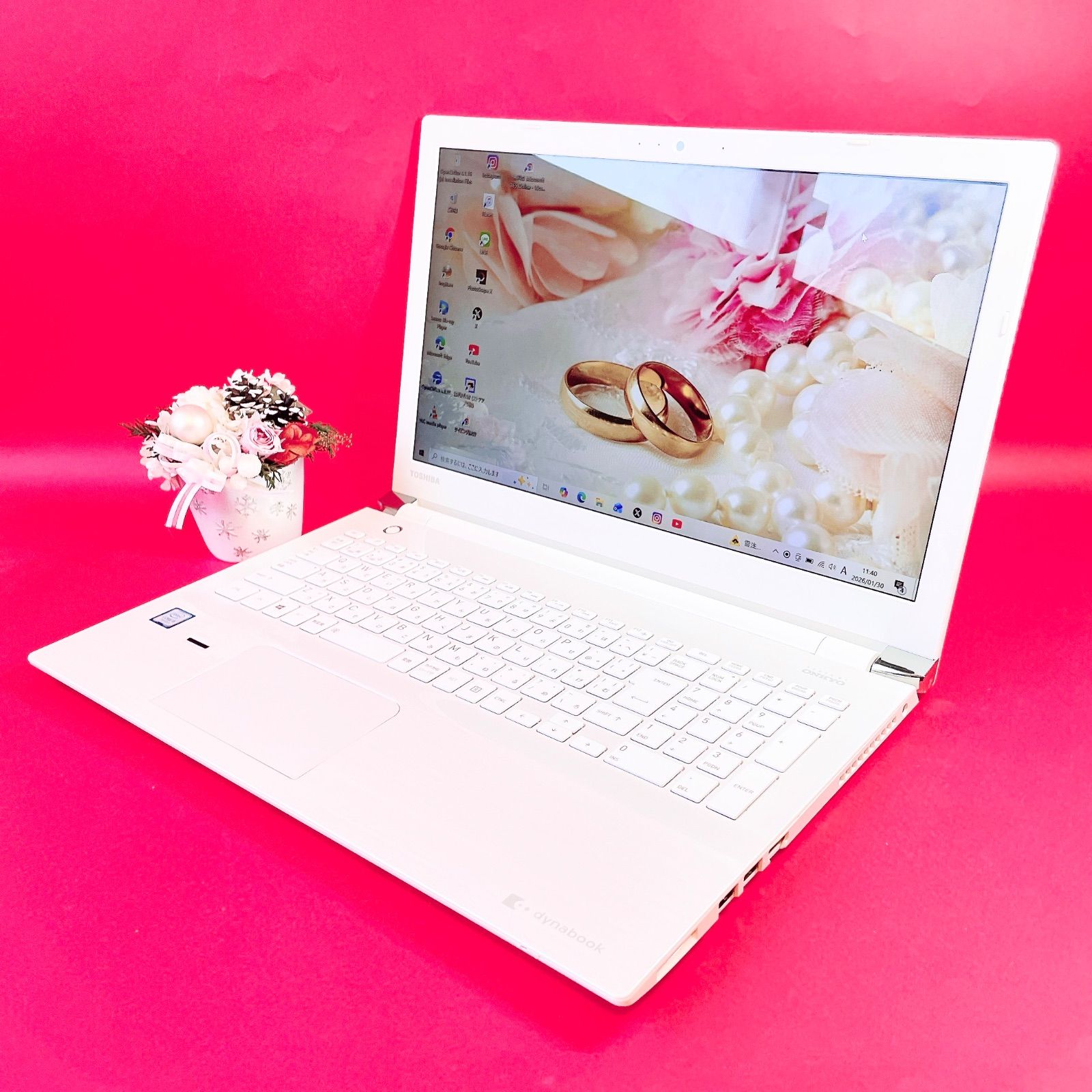初心者向け✨快速i5・大画面・DVD✨白✨すぐ使えるノートパソコン◇T378-3 すぐ使えるノートパソコン❣️i5/大容量1TB/8G/DVD/初期設定済/初心者 core