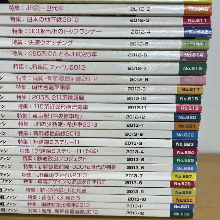□01)【1点限り!】鉄道ファン 2011年~2013年/3年分 36冊セット/交友社