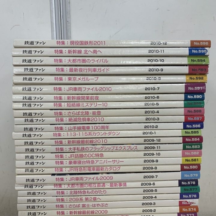 □01)【1点限り!】鉄道ファン 2008年～2010年 3年分 全36冊セット/交友