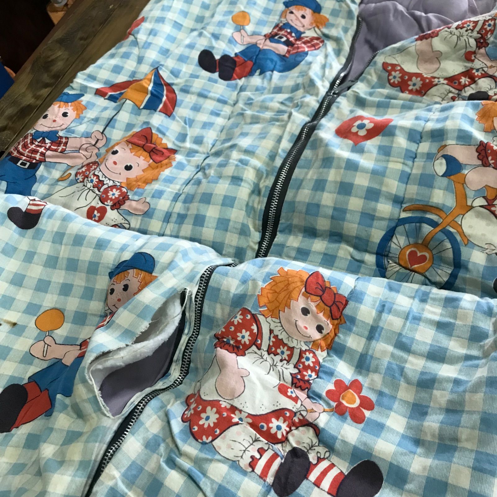 ヴィンテージ ビンテージ 寝袋 掛け布団 布団 ラガディアンドアンディ