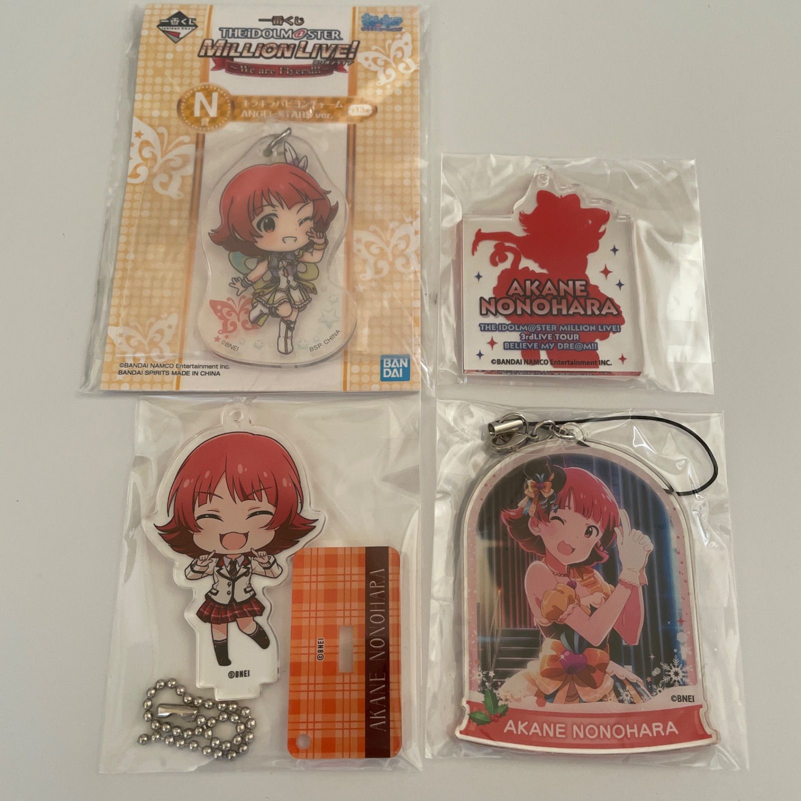 野々原茜 アイドルマスターミリオンライブ アクキーほか計4点 id:9hf