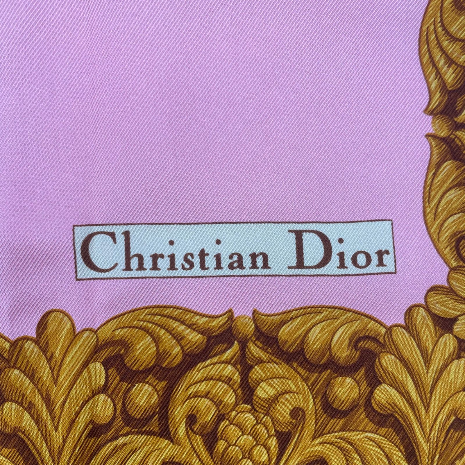 新品同様 Christian Dior クリスチャン ディオール スカーフ シルク