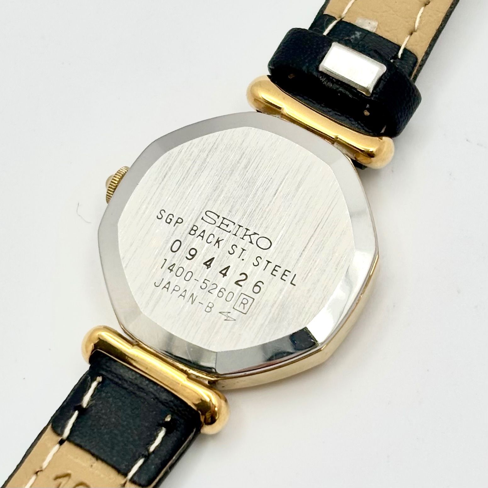 美品/新品電池】SEIKO セイコー レディース 腕時計 オクタゴン 1400