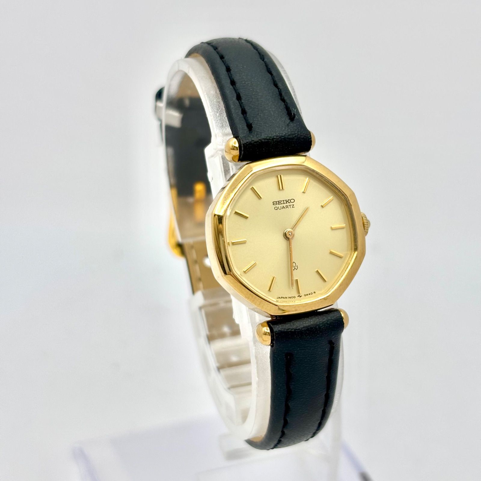 美品/新品電池】SEIKO セイコー レディース 腕時計 オクタゴン 1400