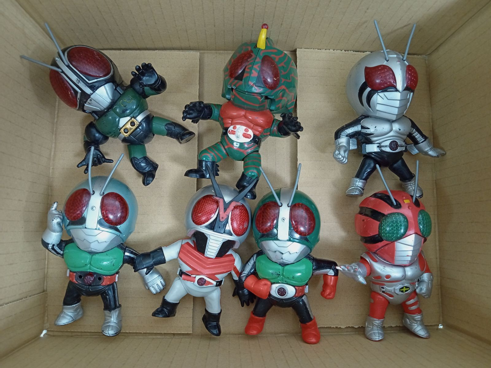 仮面ライダー SDマイティライダーズ 7体セット 1号 2号 アマゾン