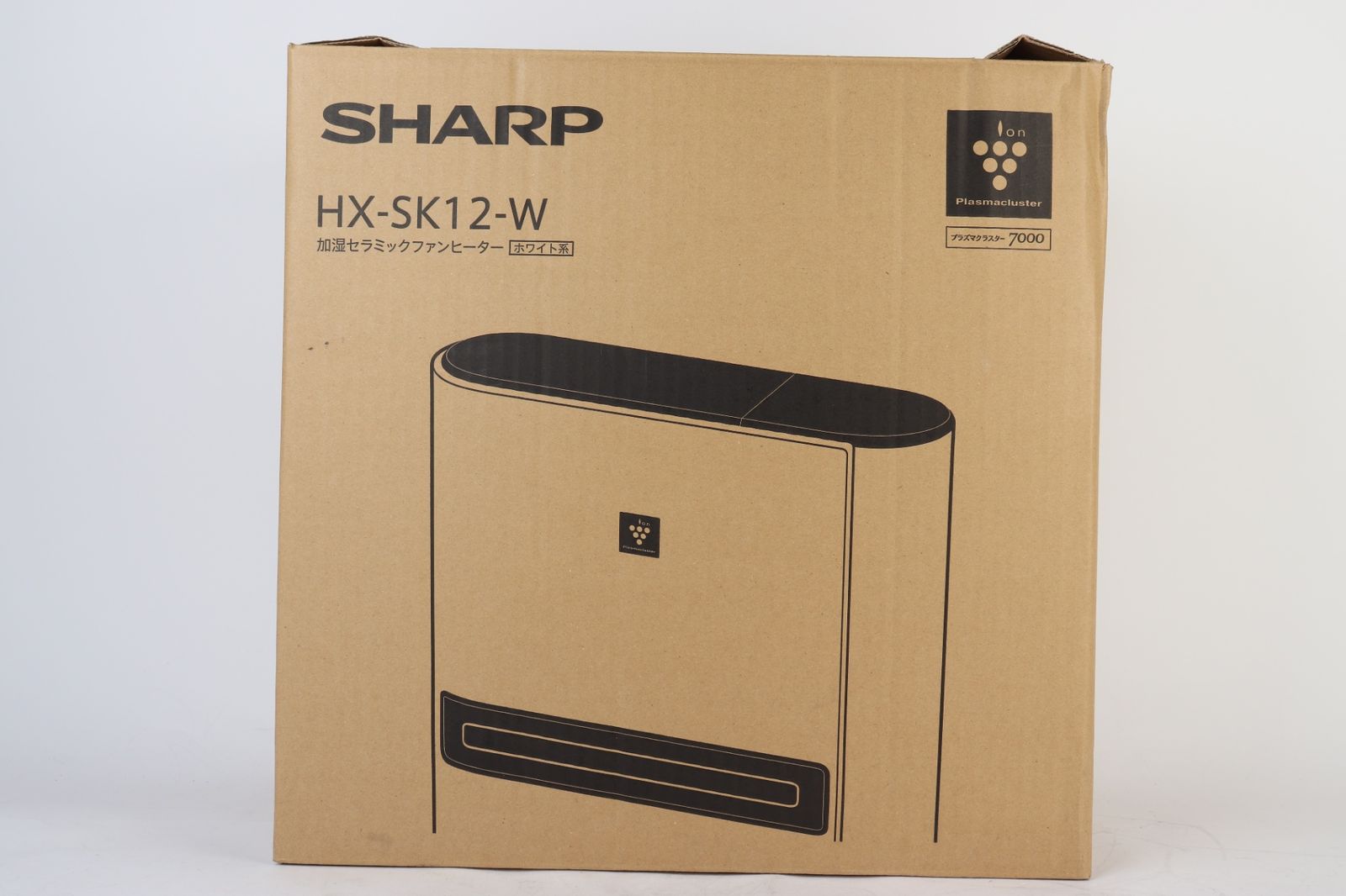 シャープ 加湿セラミックファンヒーター HX-SK12 2024年製 ホワイト