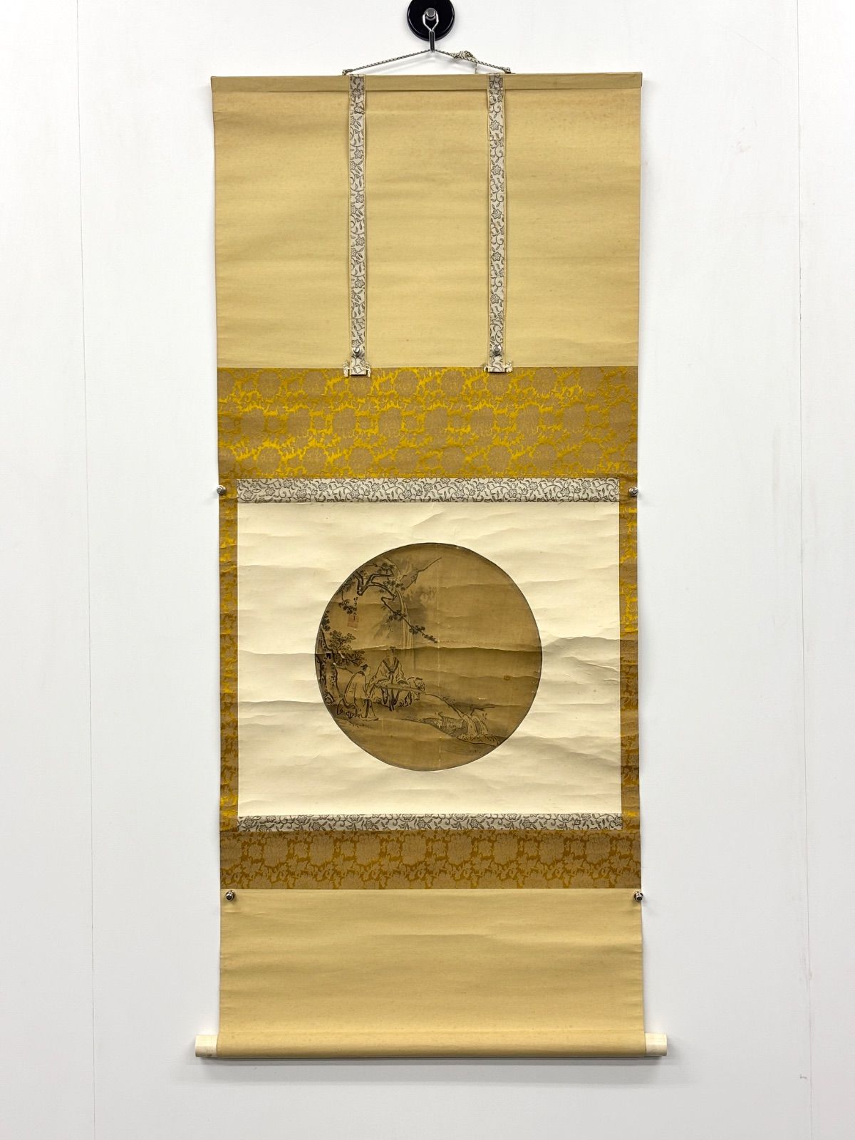 掛軸 M.92 探幽 人物の図 落款印あり ＃茶掛＃古美術 #骨董品 #まとめ