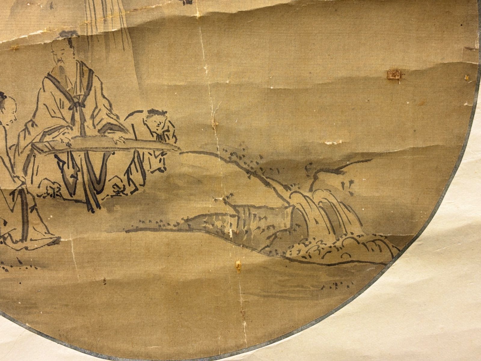 掛軸 M.92 探幽 人物の図 落款印あり ＃茶掛＃古美術 #骨董品 #まとめ