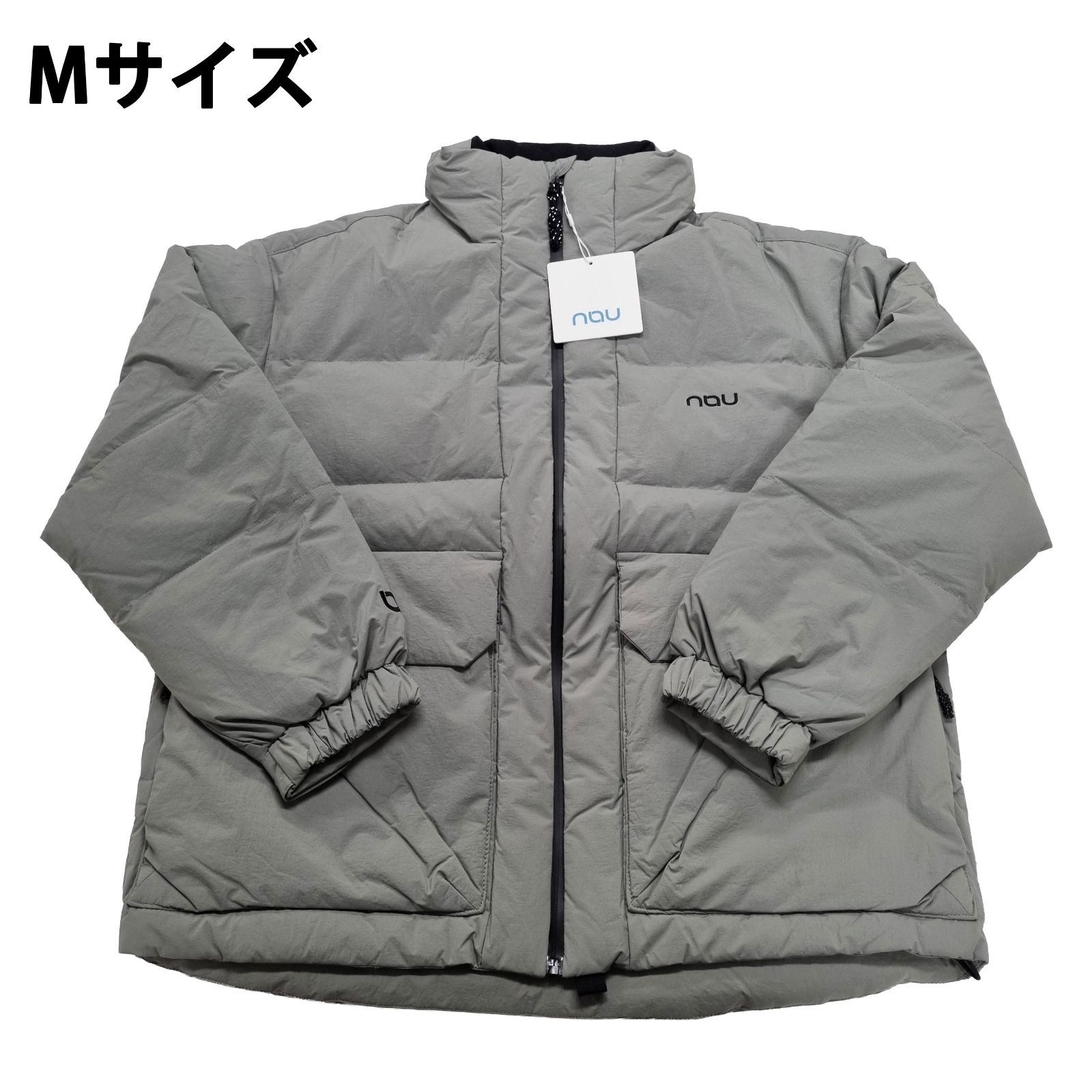 新品/タグ付き】nau ナウ ダウンジャケット Mサイズ Lサイズ GRAY 