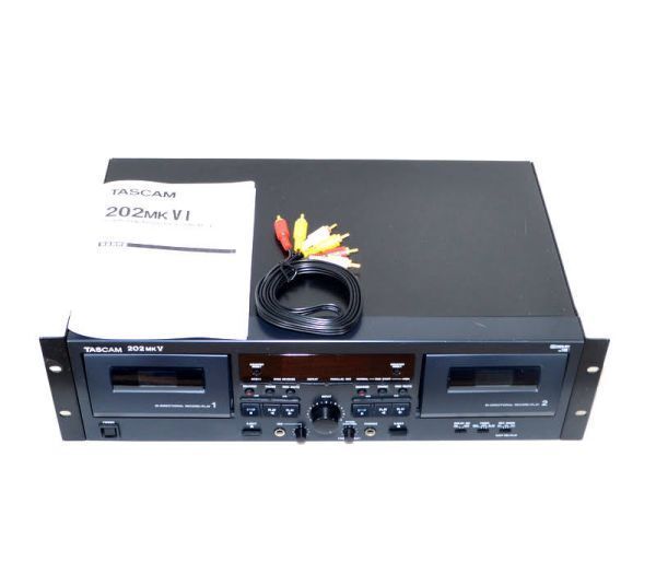ラック付 TASCAM タスカム 202MKV オートリバース ダブルカセット